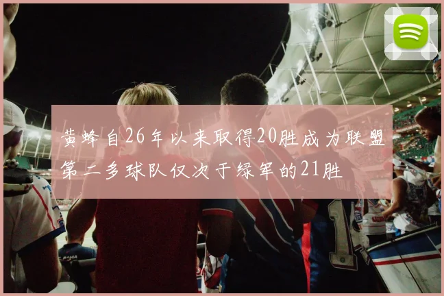 黄蜂自26年以来取得20胜成为联盟第二多球队仅次于绿军的21胜